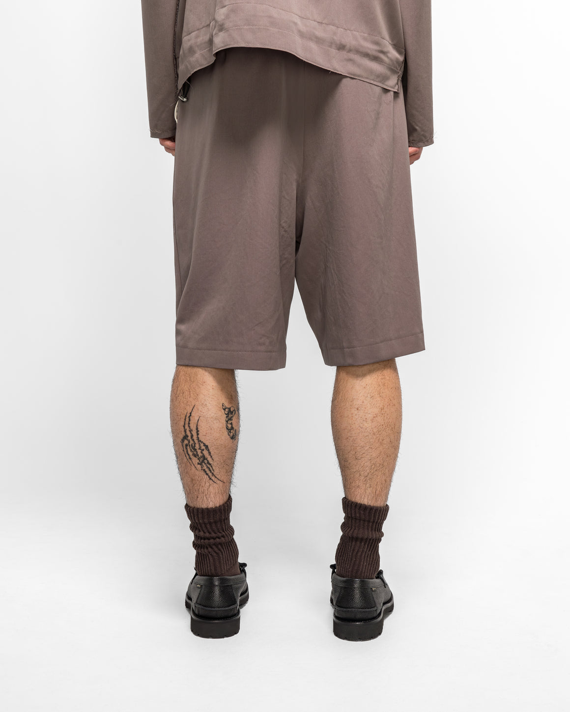 Camiel Fortgens - Slim Suit Shorts - Taupe Wool - UP THERE