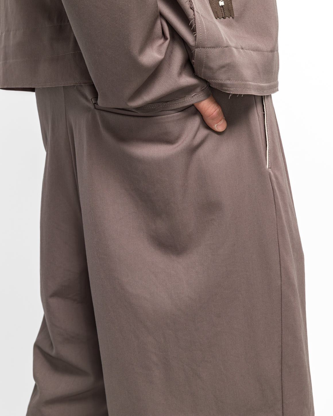 Camiel Fortgens - Slim Suit Shorts - Taupe Wool - UP THERE