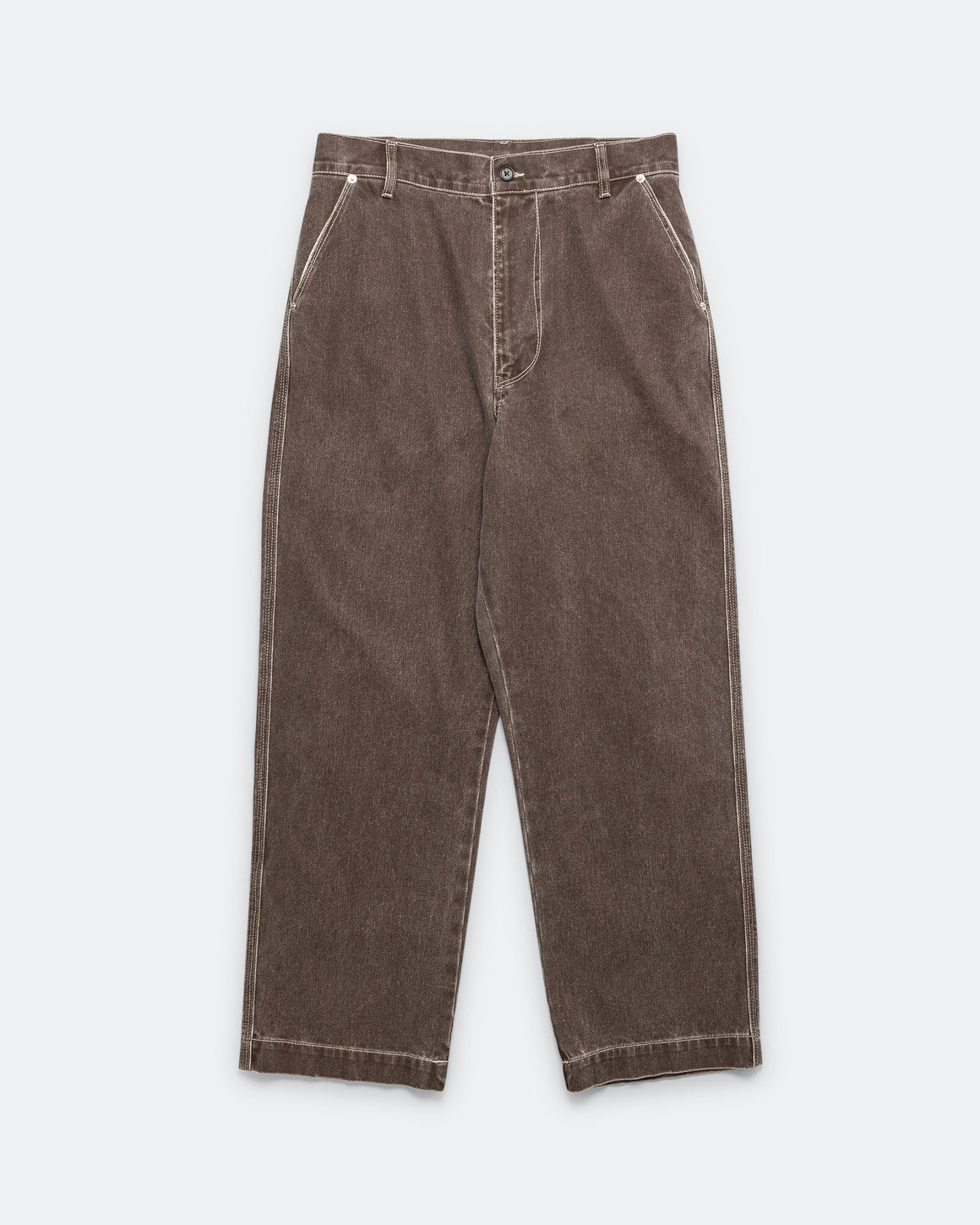 Camiel Fortgens - Straight Jeans - Brown Coated Denim - UP THERE