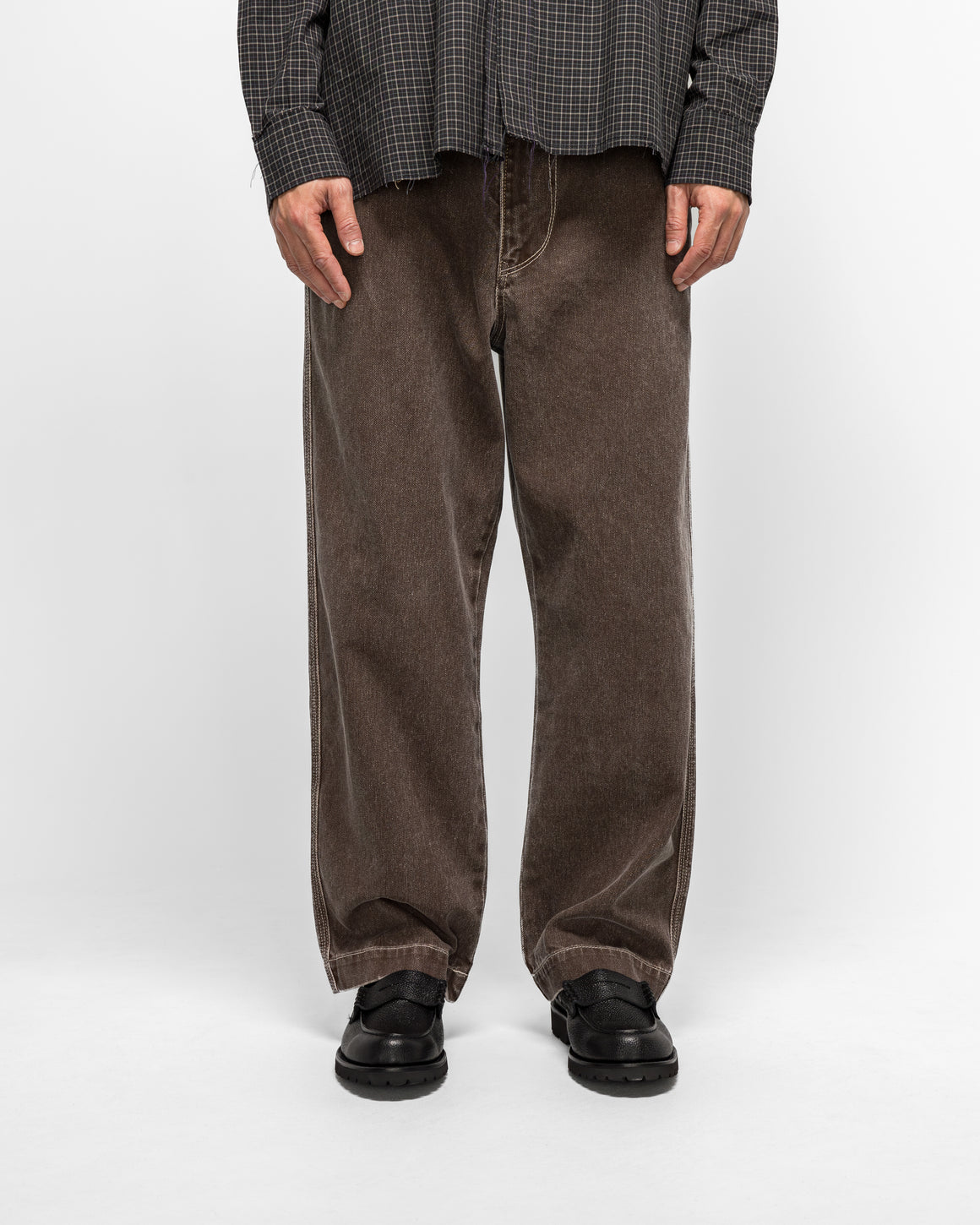 Camiel Fortgens - Straight Jeans - Brown Coated Denim - UP THERE