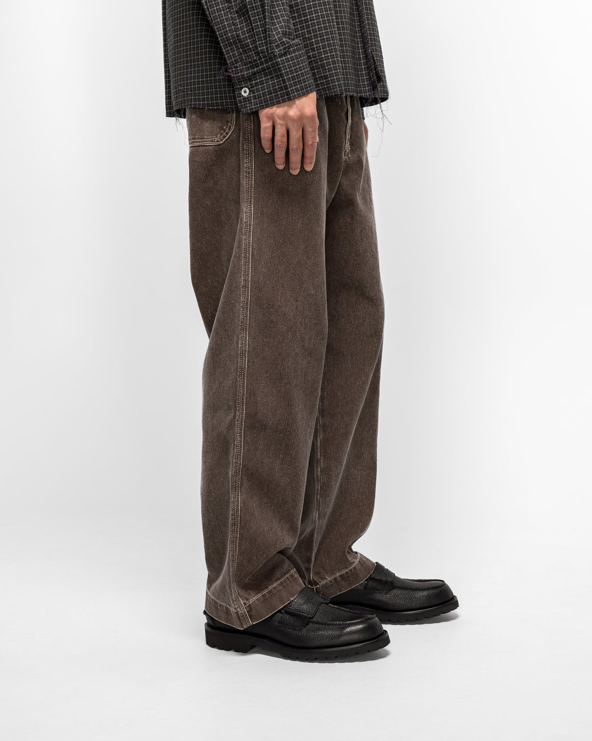 Camiel Fortgens - Straight Jeans - Brown Coated Denim - UP THERE