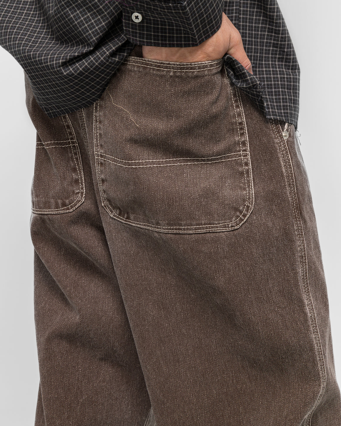 Camiel Fortgens - Straight Jeans - Brown Coated Denim - UP THERE