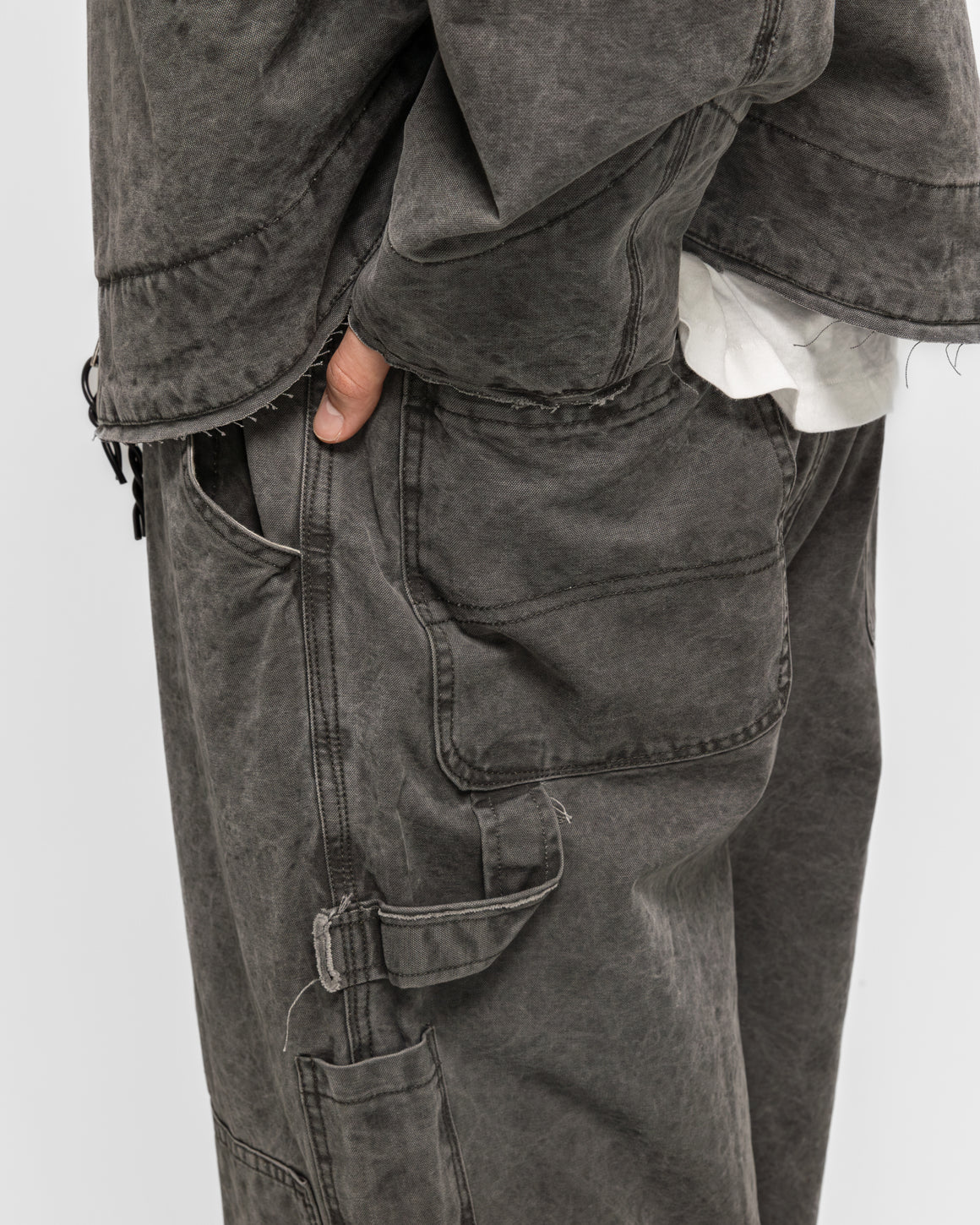 Camiel Fortgens - Topless Overalls - Black Vintage Wash - UP THERE