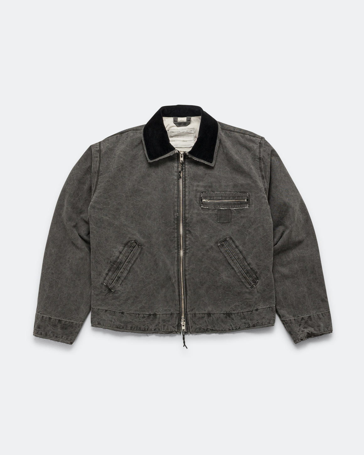 Camiel Fortgens - Worker Jacket - Black Vintage Wash | UP THERE