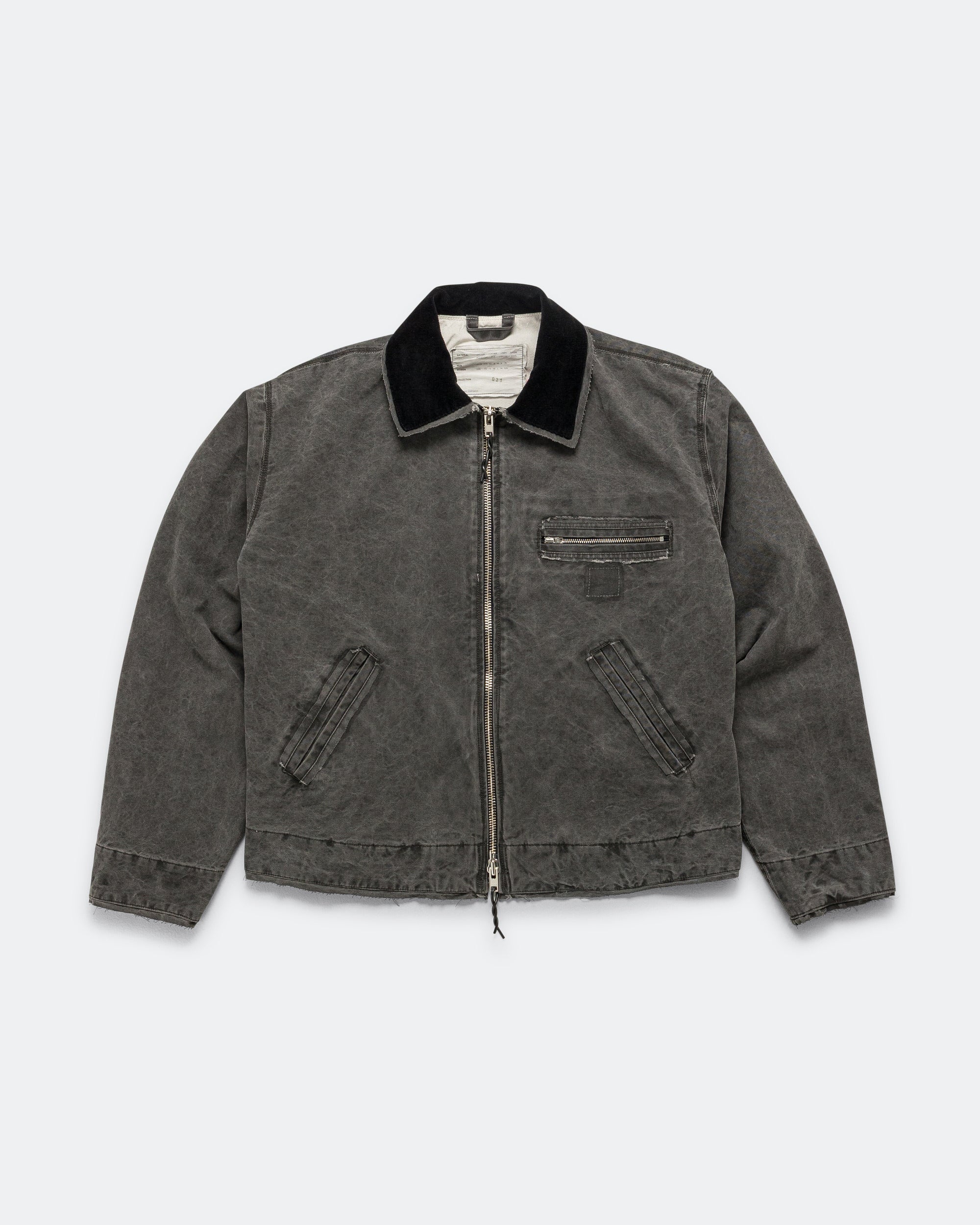 Camiel Fortgens - Worker Jacket - Black Vintage Wash | UP THERE