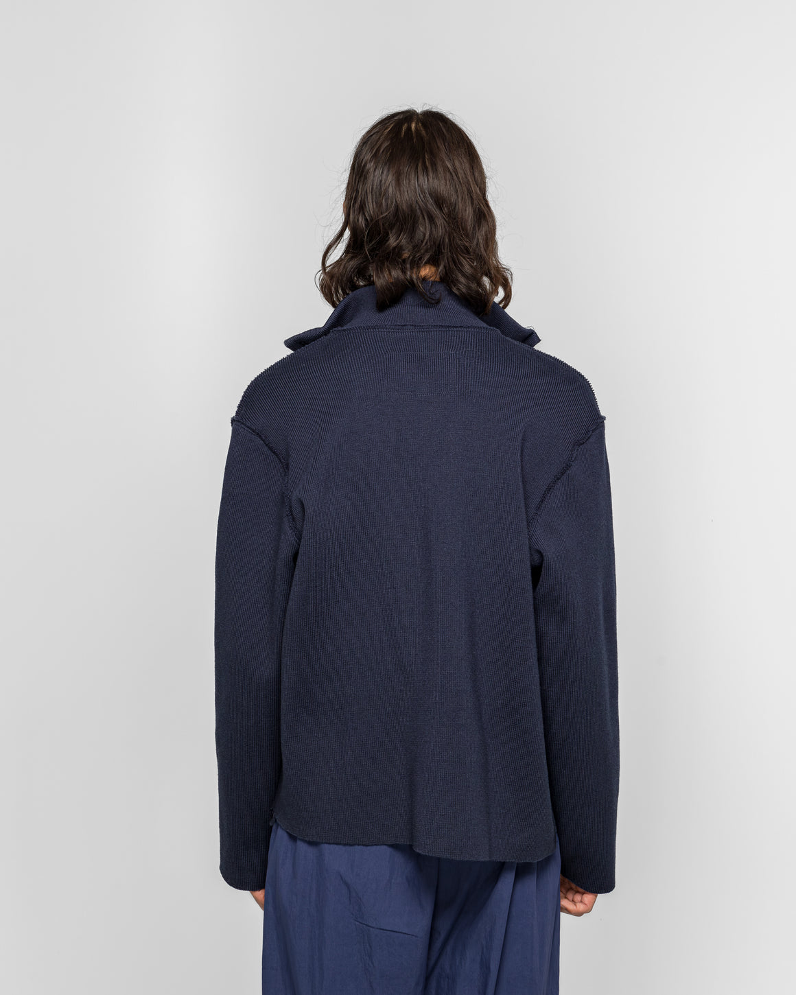 Camiel Fortgens - Zip-Up Knit - Navy - UP THERE