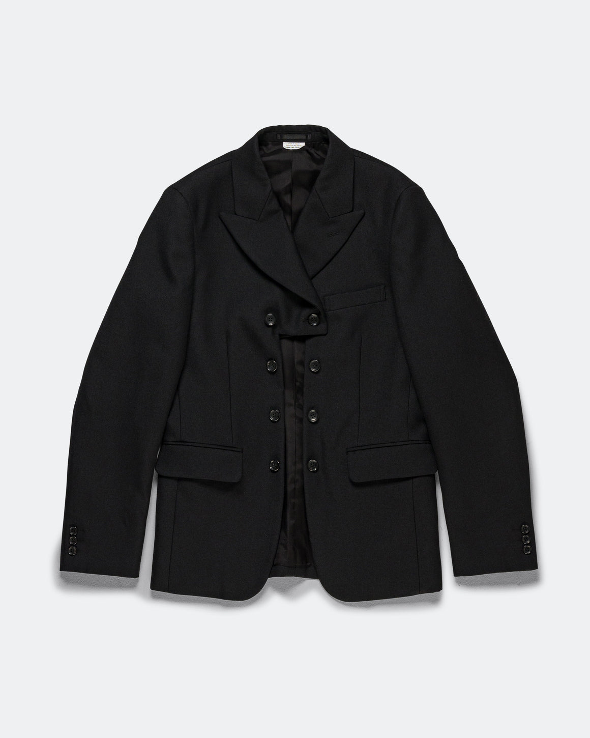 Comme des Garcons Homme Plus - Double-Breasted Tailored Blazer - Black - UP THERE