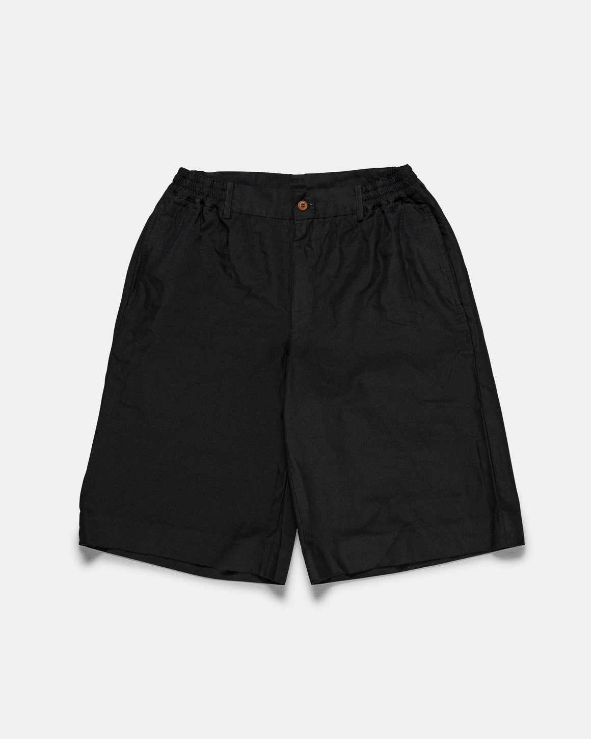 Comme des Garcons Homme Plus - Elastic-Waist Utility Shorts - Black - UP THERE
