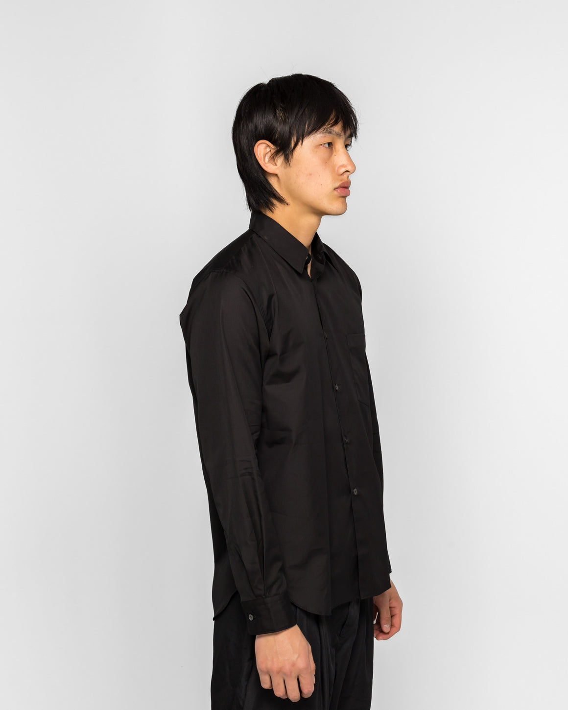 Comme des Garcons Homme Plus - Long-Sleeve Button-Down Shirt - Black - UP THERE