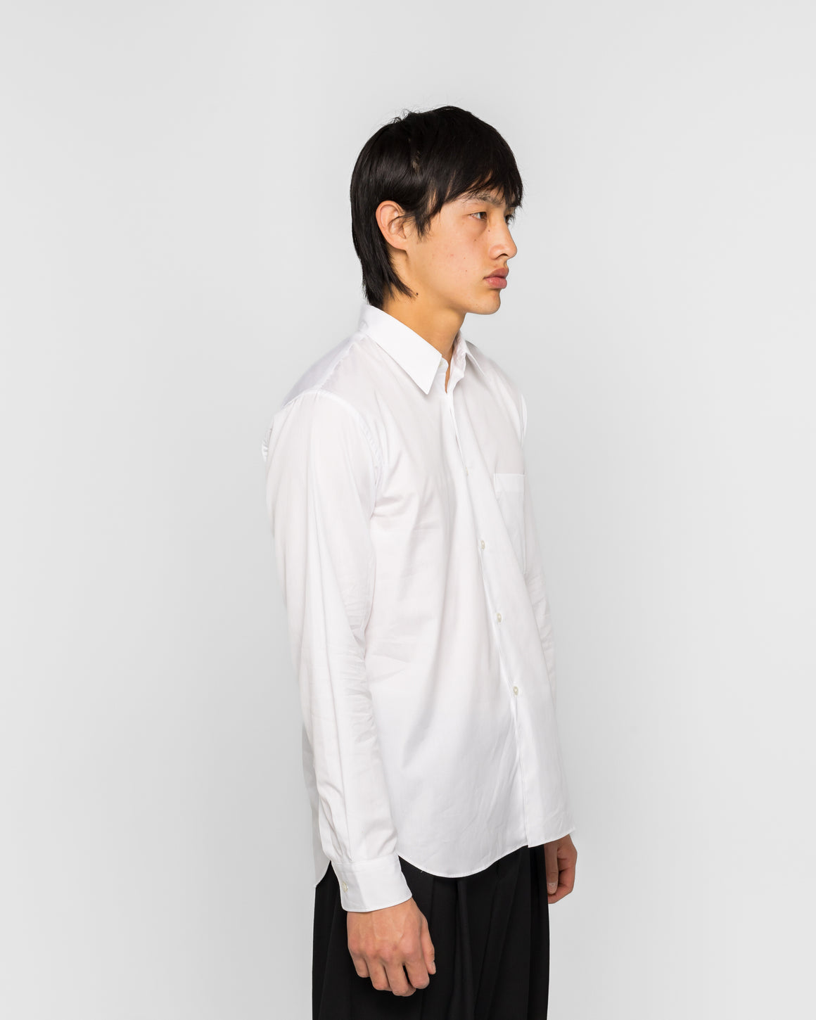Comme des Garcons Homme Plus - Long-Sleeve Button-Down Shirt - White - UP THERE