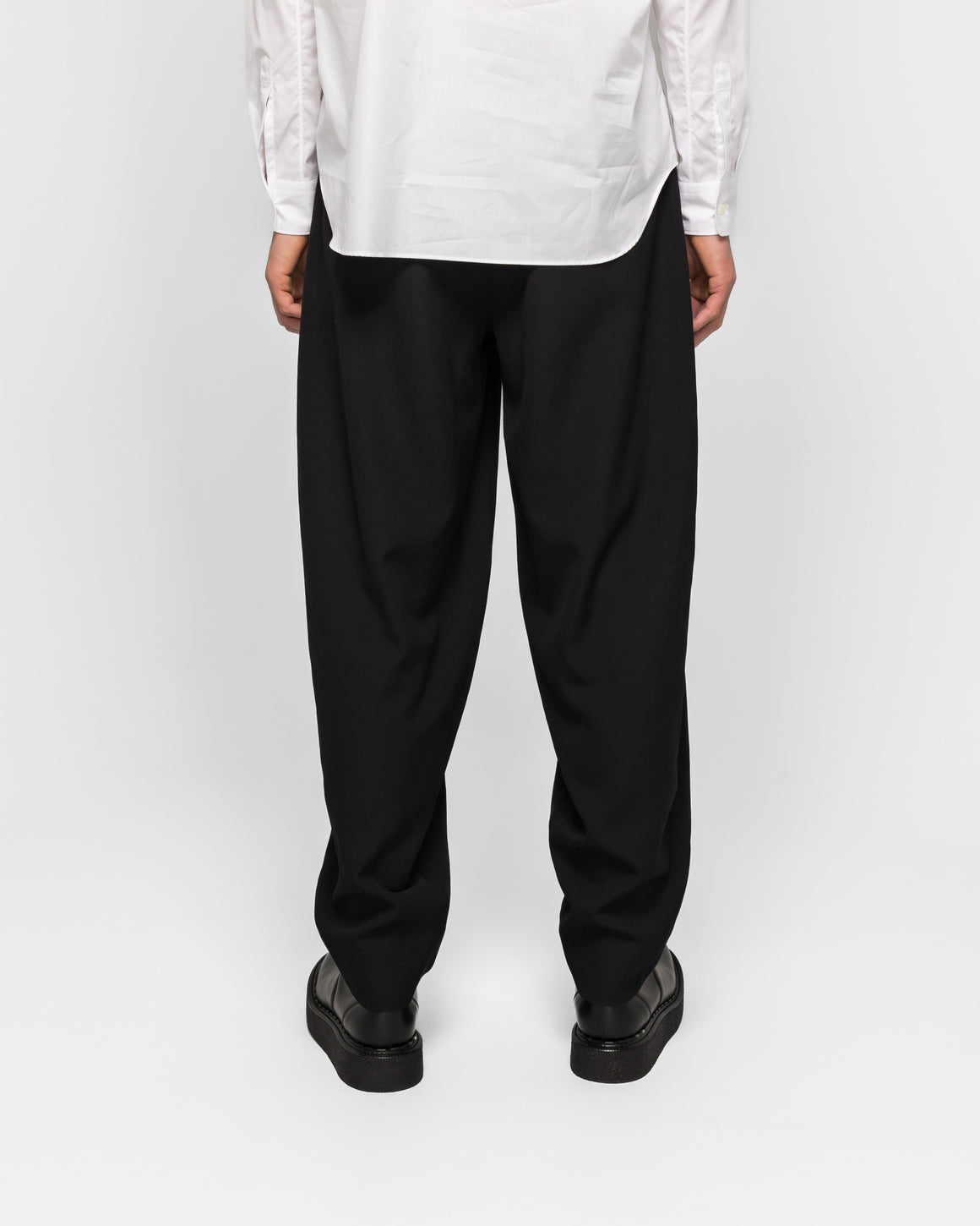 Comme des Garcons Homme Plus - Pleated Tapered Trousers - Black - UP THERE