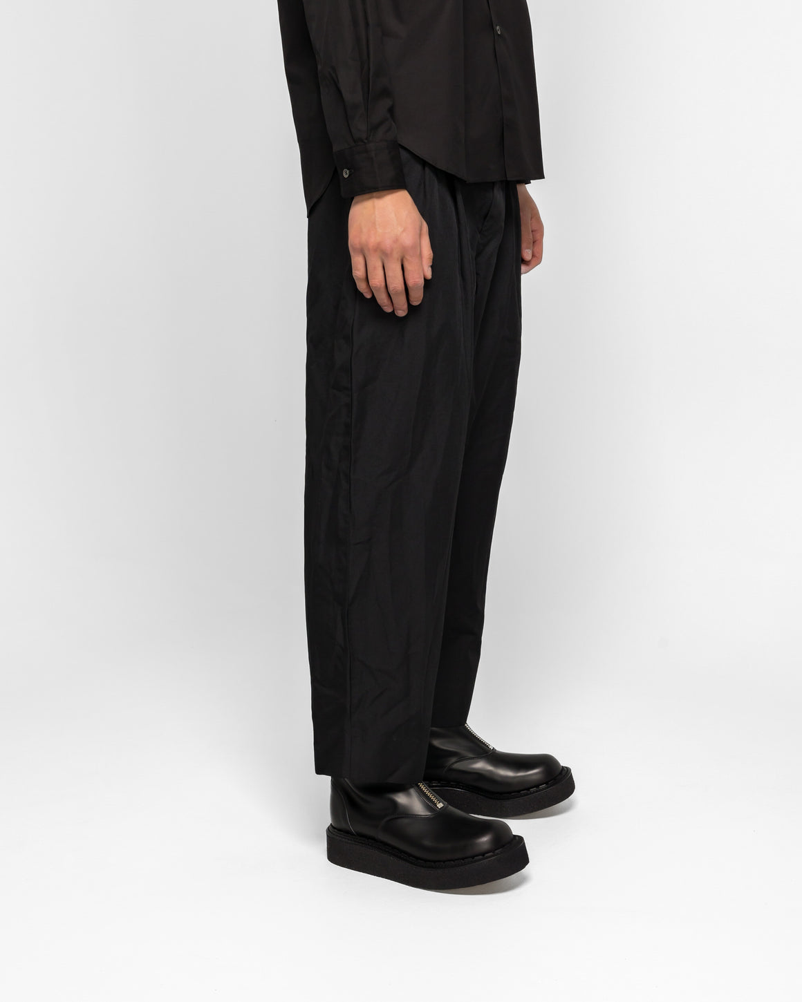 Comme des Garcons Homme Plus - Tailored Tapered Trousers - Black - UP THERE