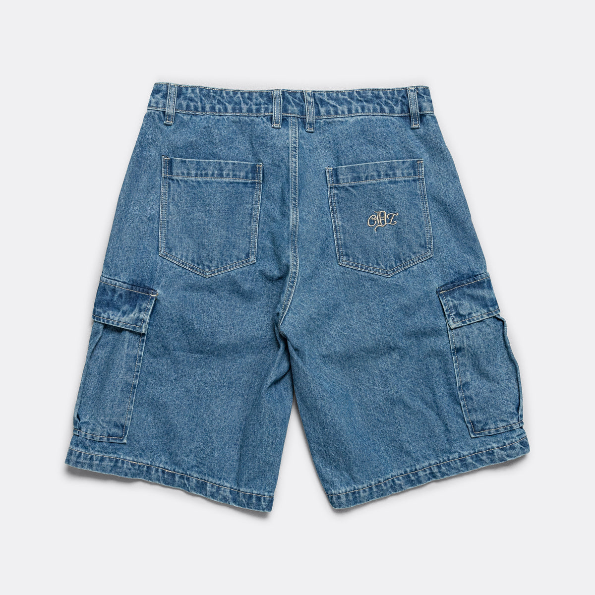 Checks Cargo Jorts - Medium Wash | UP THERE