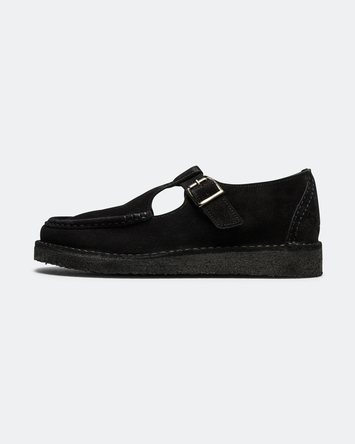 Clarks - Nomad T-Bar - Black Suede - UP THERE