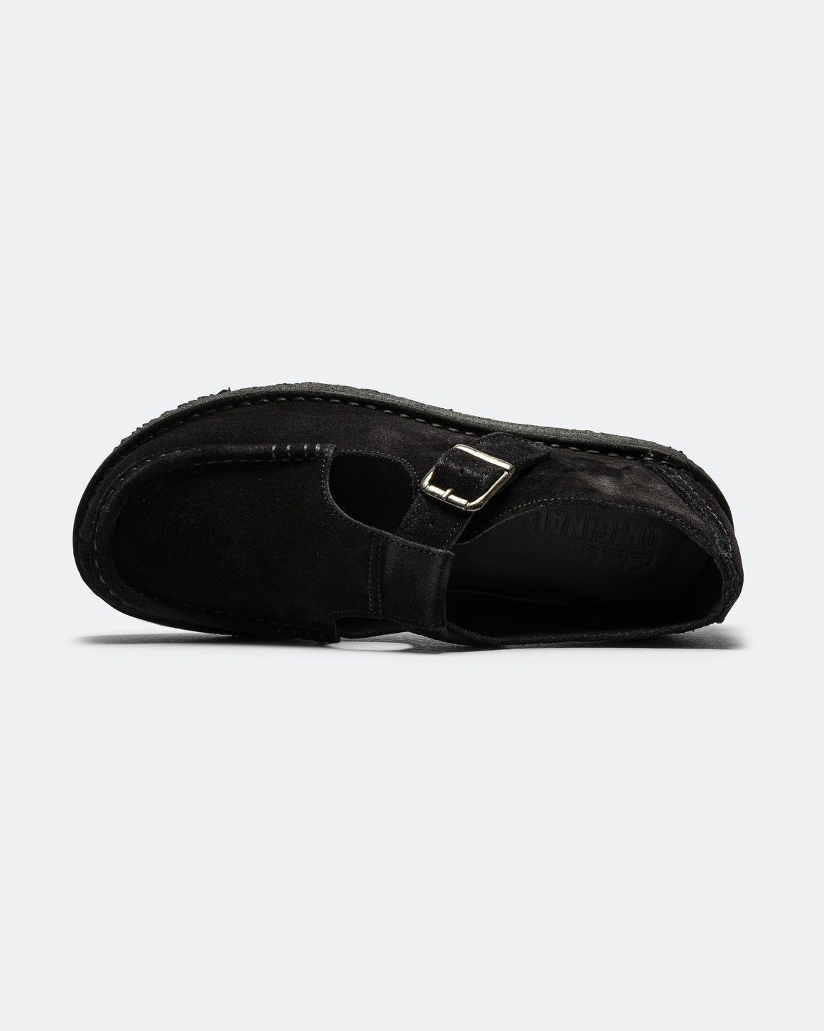Clarks - Nomad T-Bar - Black Suede - UP THERE