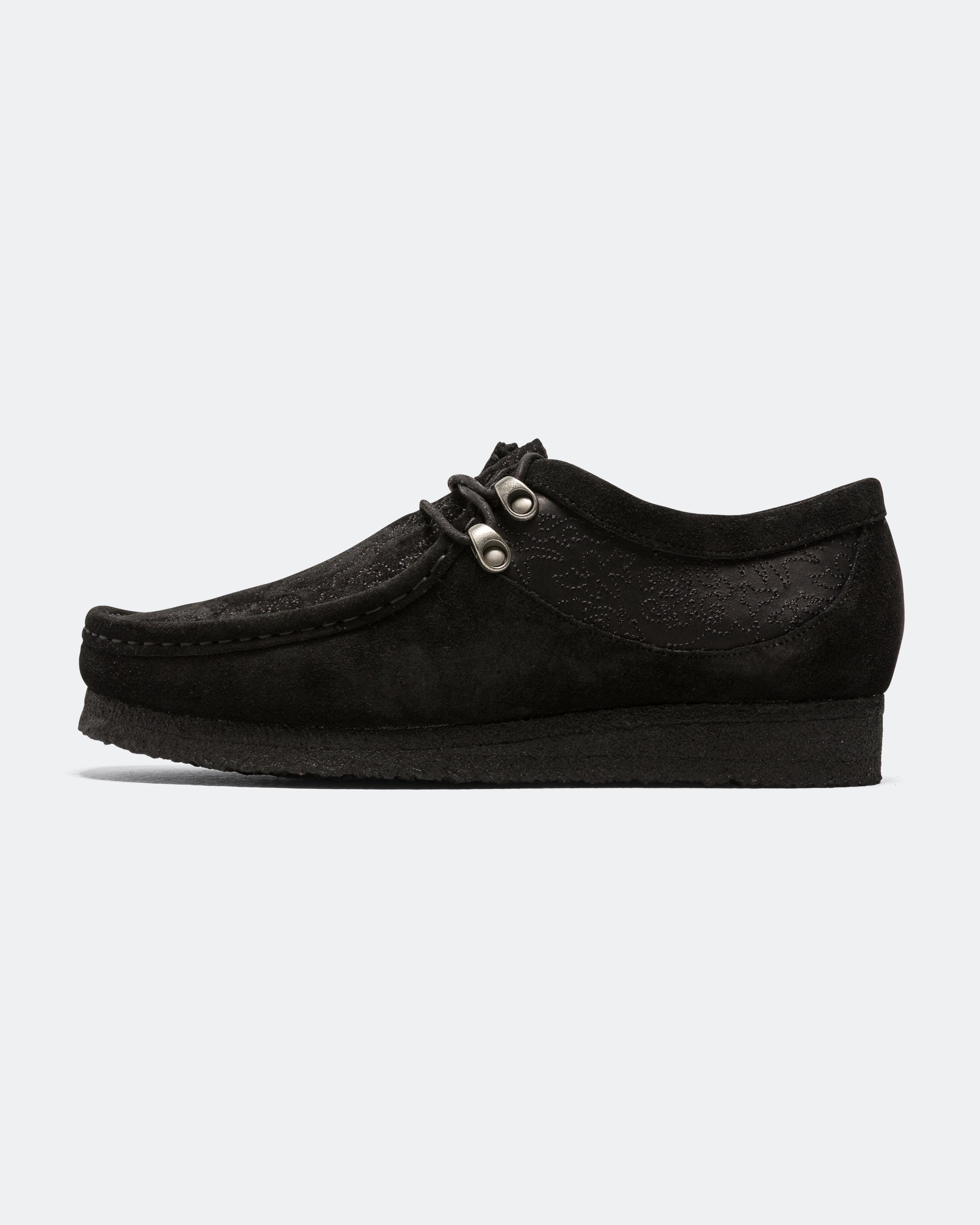 Clarks - Wallabee x Andersson Bell - Black Embroidery | UP THERE