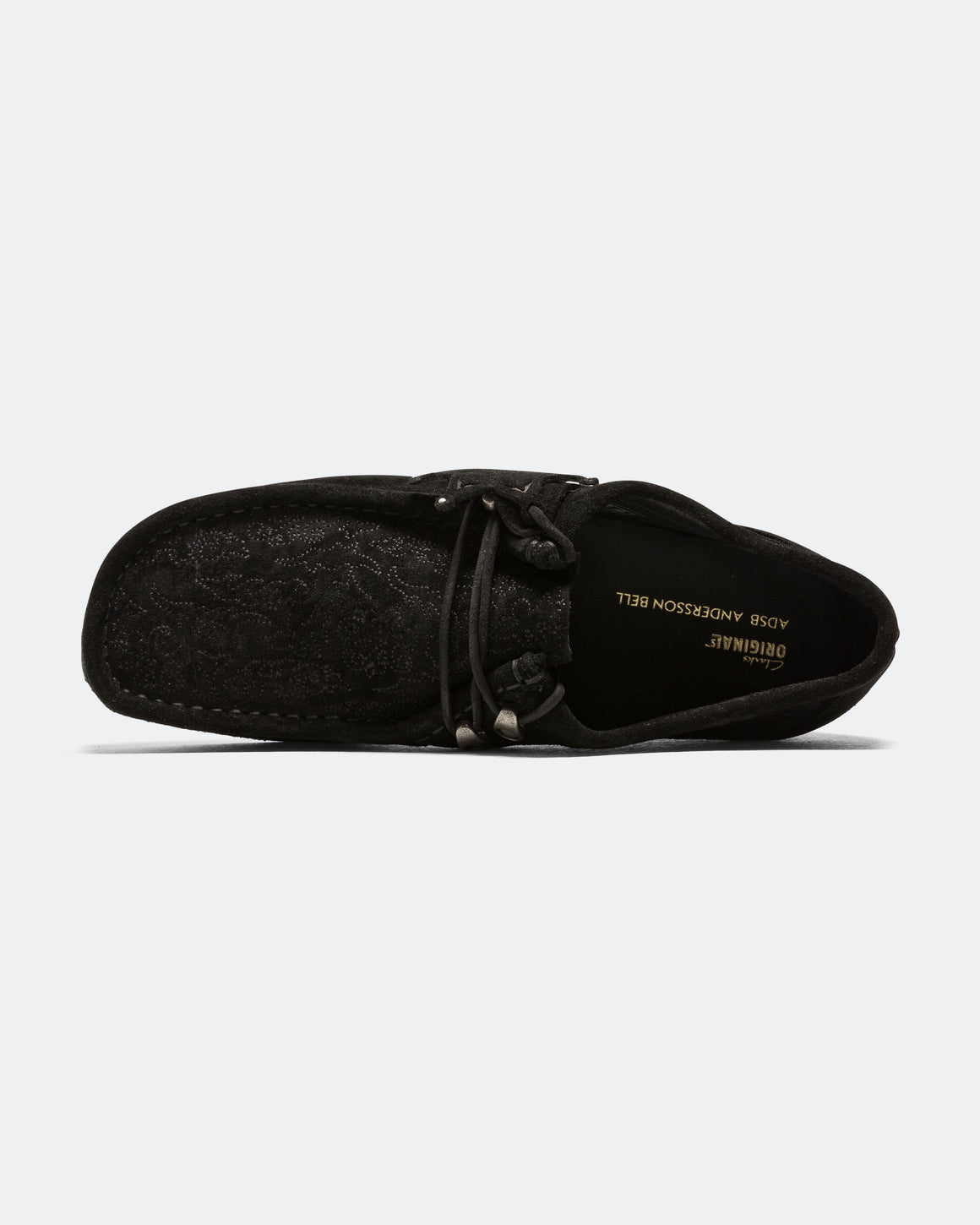 Clarks - Wallabee x Andersson Bell - Black Embroidery - UP THERE