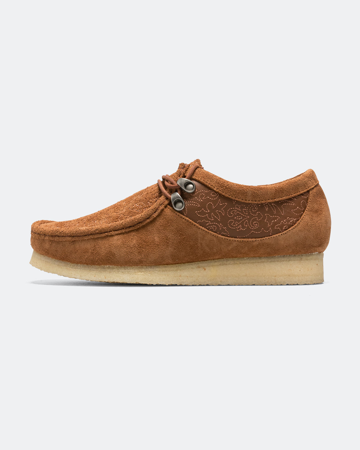 Clarks - Wallabee x Andersson Bell - Tan Embroidery - UP THERE