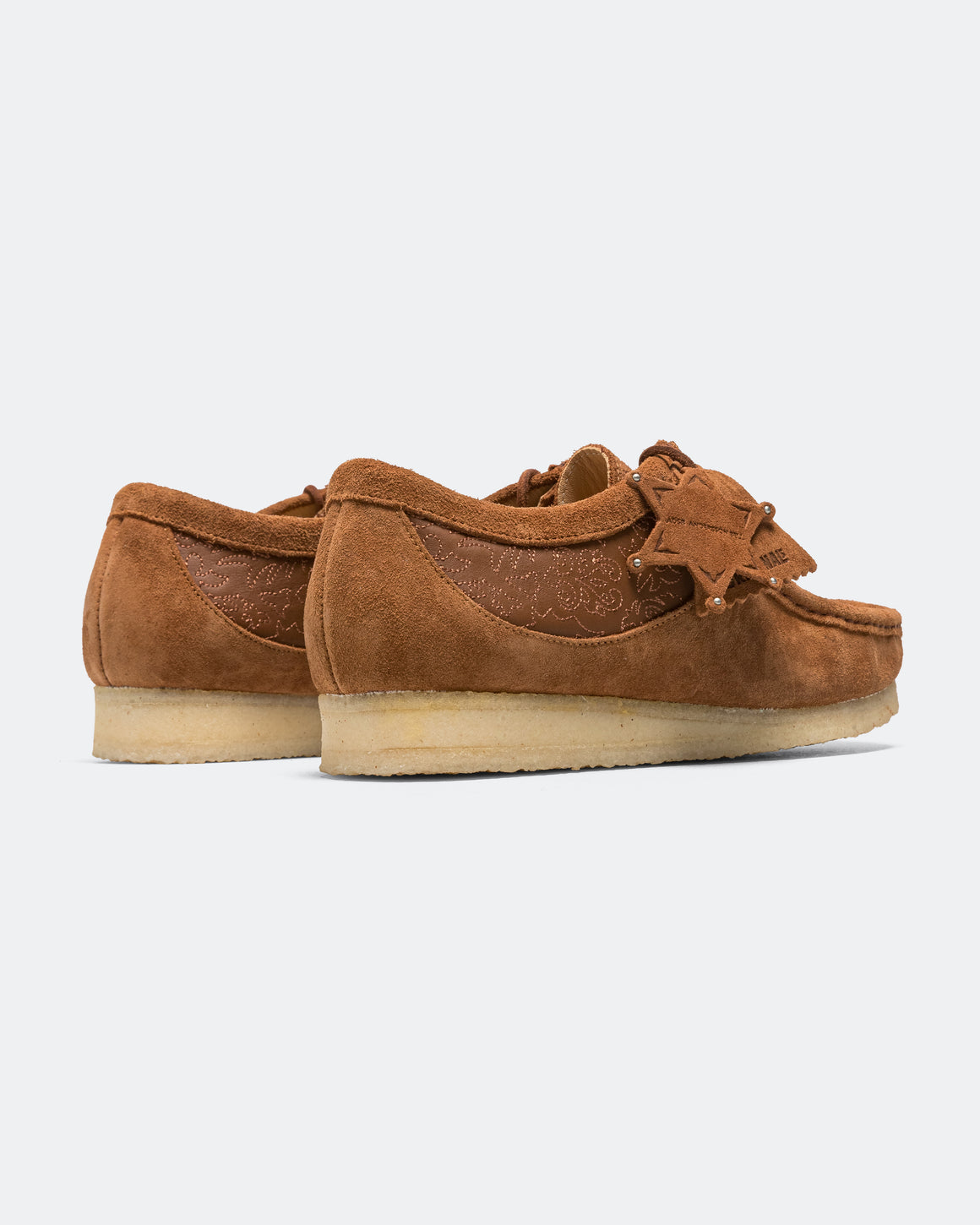 Clarks - Wallabee x Andersson Bell - Tan Embroidery - UP THERE