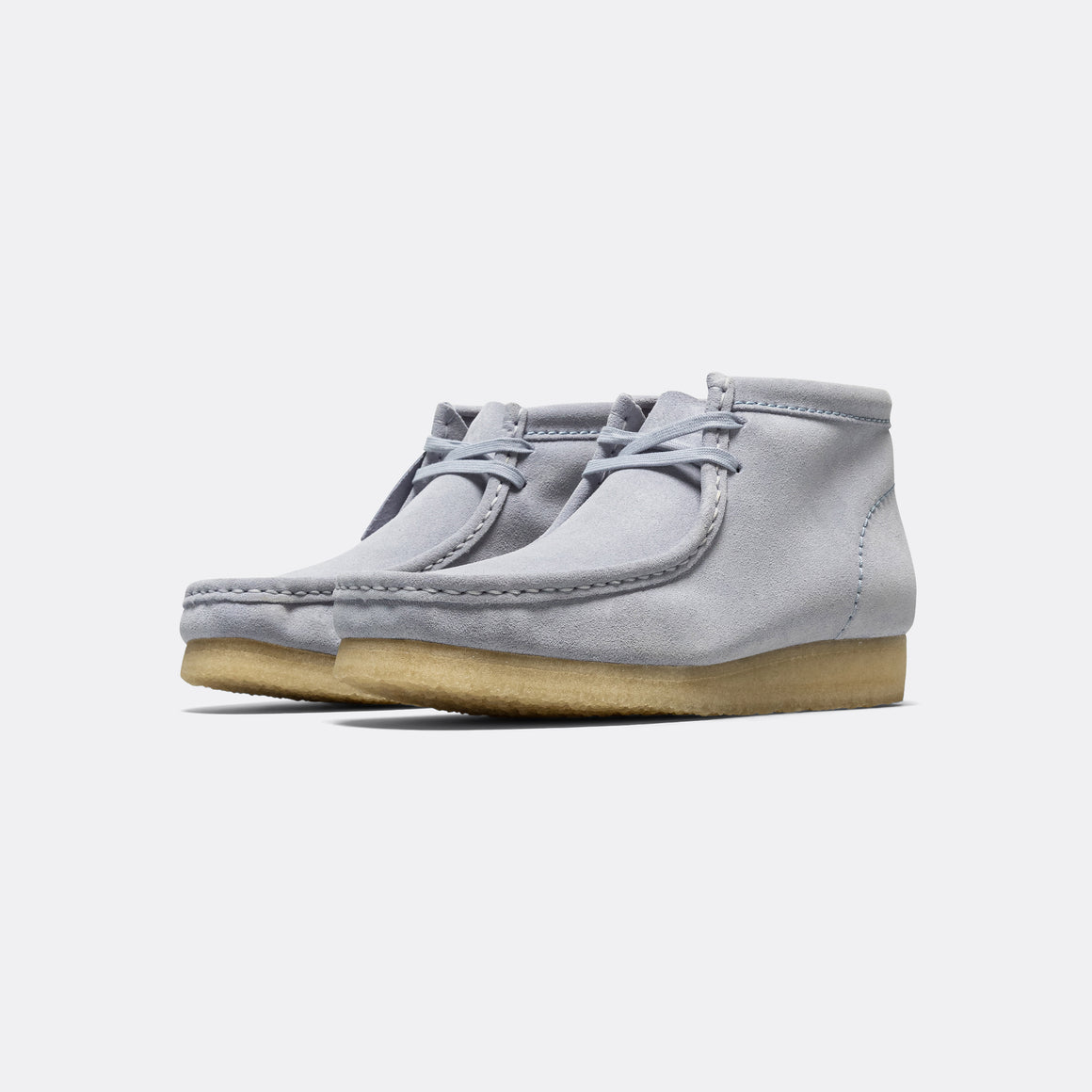 Clarks - Wallabee Boot - Cloud Grey Suede - UP THERE