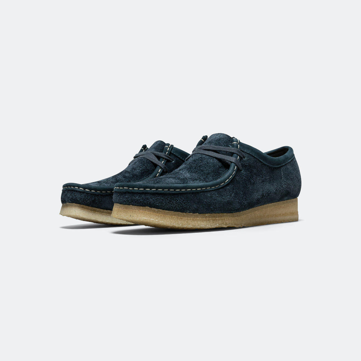 Clarks - Wallabee - Navy/Teal Suede - UP THERE