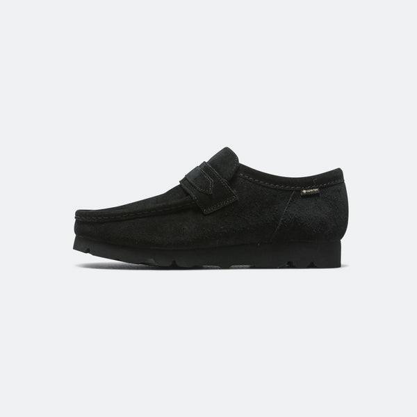 靴 Clarks WallaLoafer GORE-TEX Black Suede clarks-originals-wallaloafer--