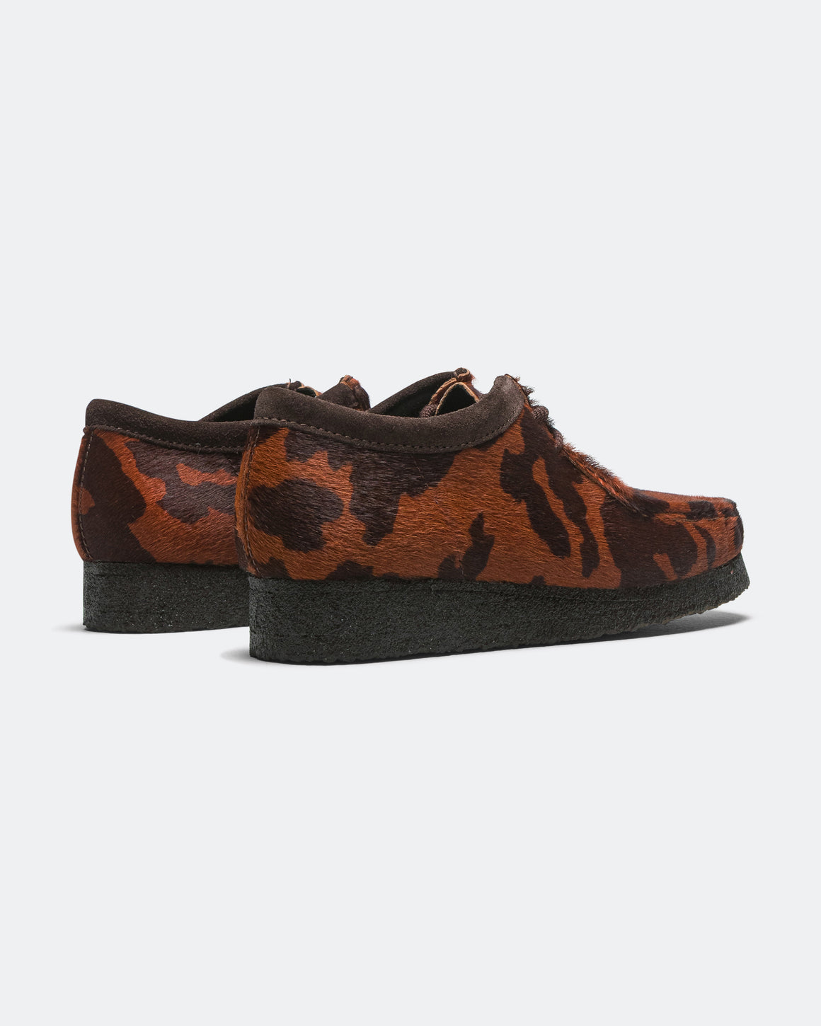 Clarks - Wallabee - Brown Cow Print - UP THERE