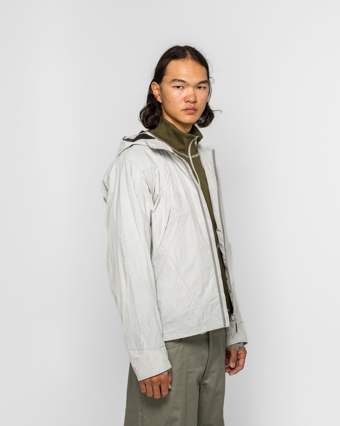 Colin Meredith - Gasket Hooded Jacket - Chalk - UP THERE