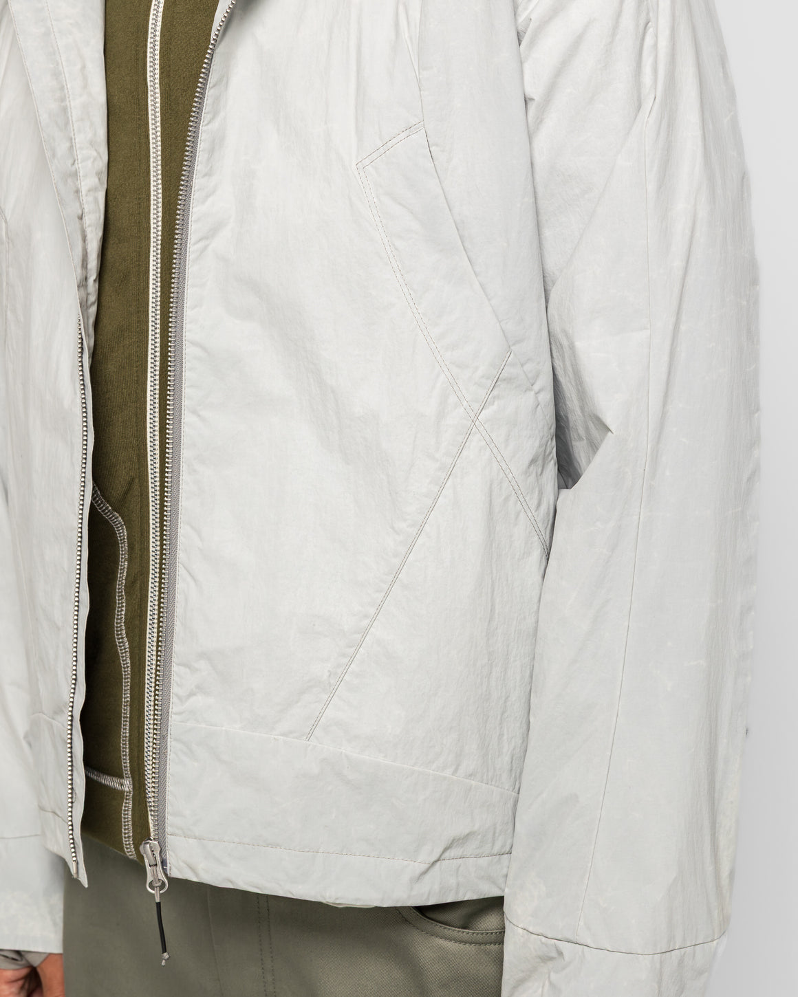 Colin Meredith - Gasket Hooded Jacket - Chalk - UP THERE