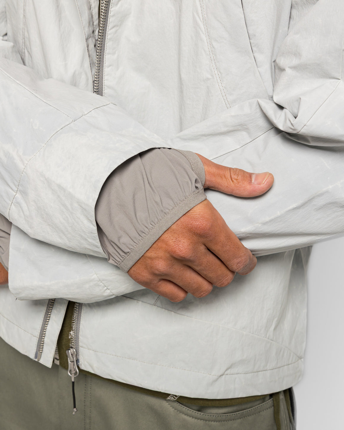 Colin Meredith - Gasket Hooded Jacket - Chalk - UP THERE