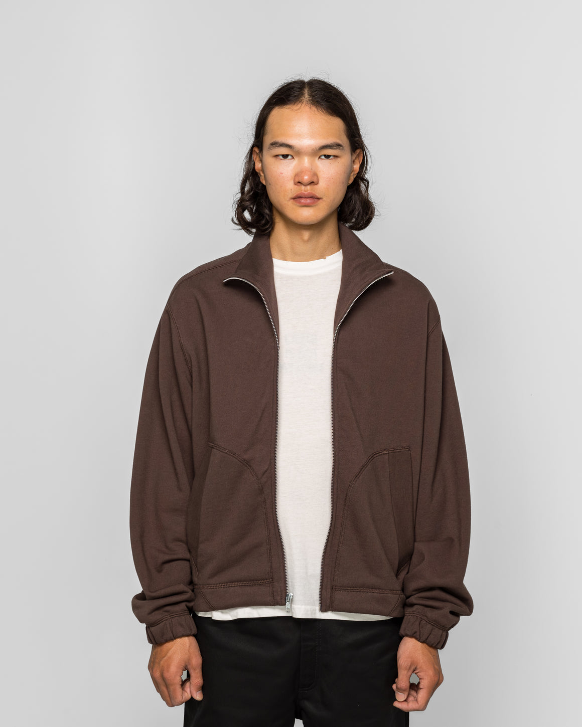 Colin Meredith - Knot Zip Sweater - Brown - UP THERE