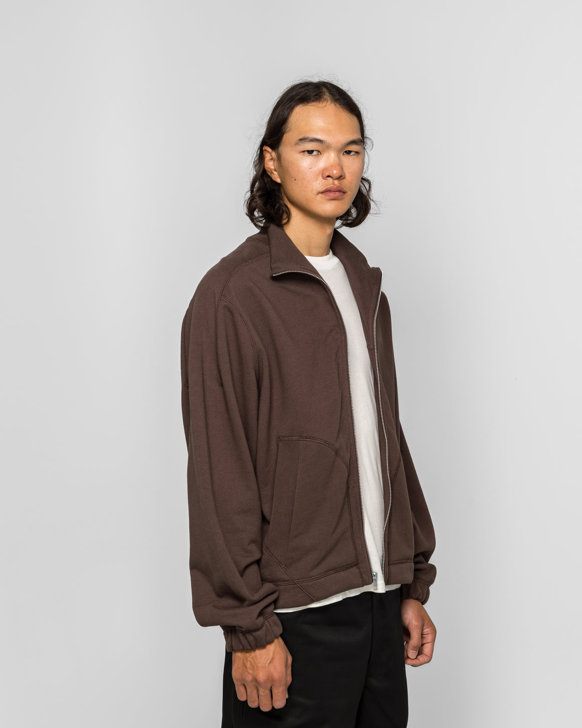 Colin Meredith - Knot Zip Sweater - Brown - UP THERE