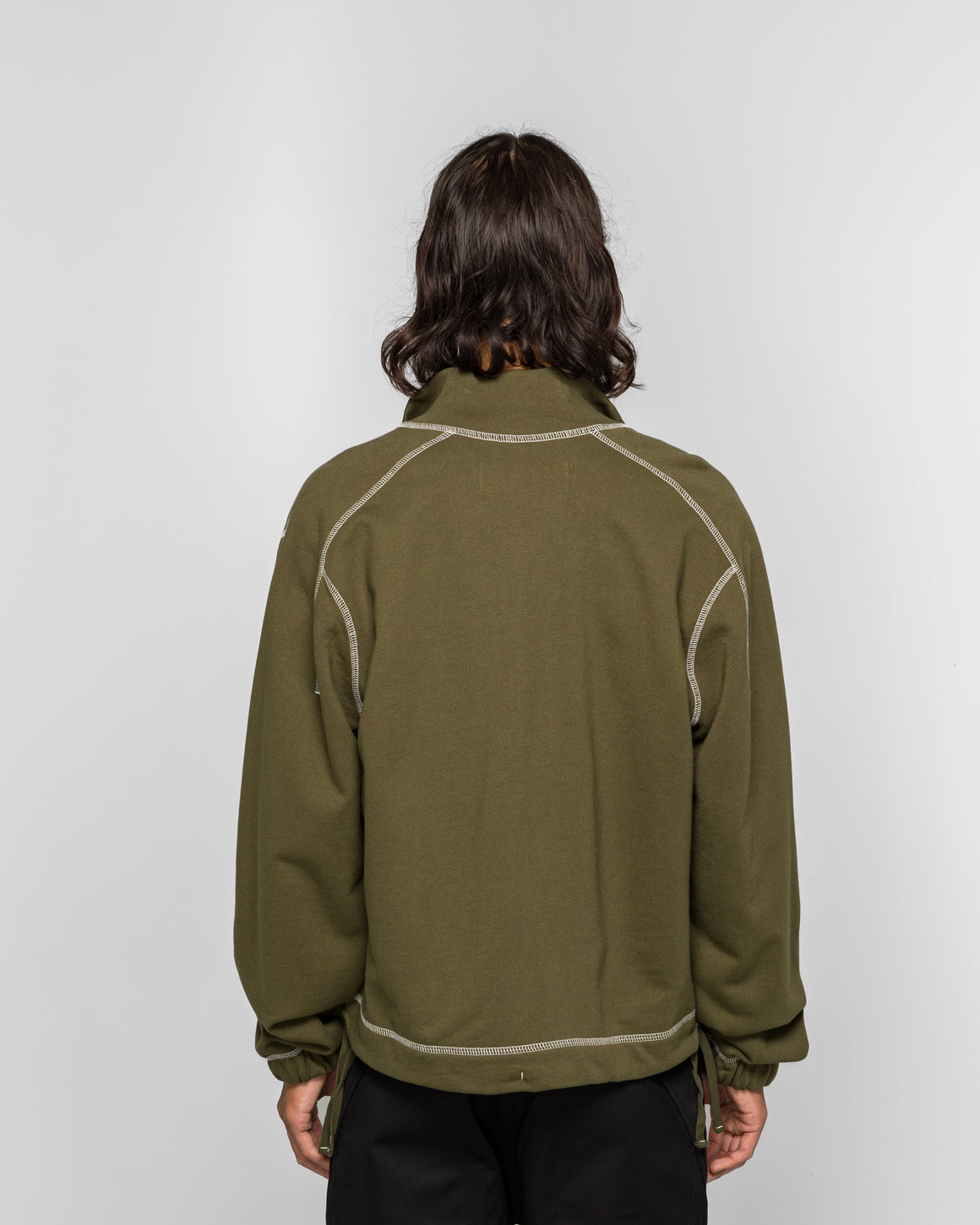 Colin Meredith - Knot Zip Sweater - Olive - UP THERE