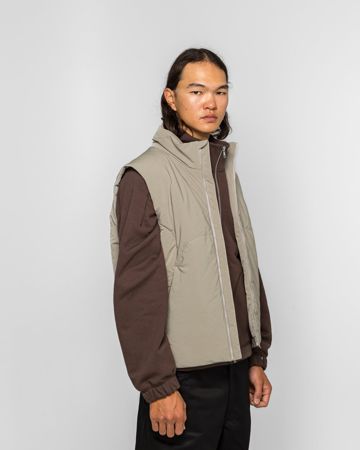Colin Meredith - Stirrup Insulated Gilet - Almond Shell - UP THERE
