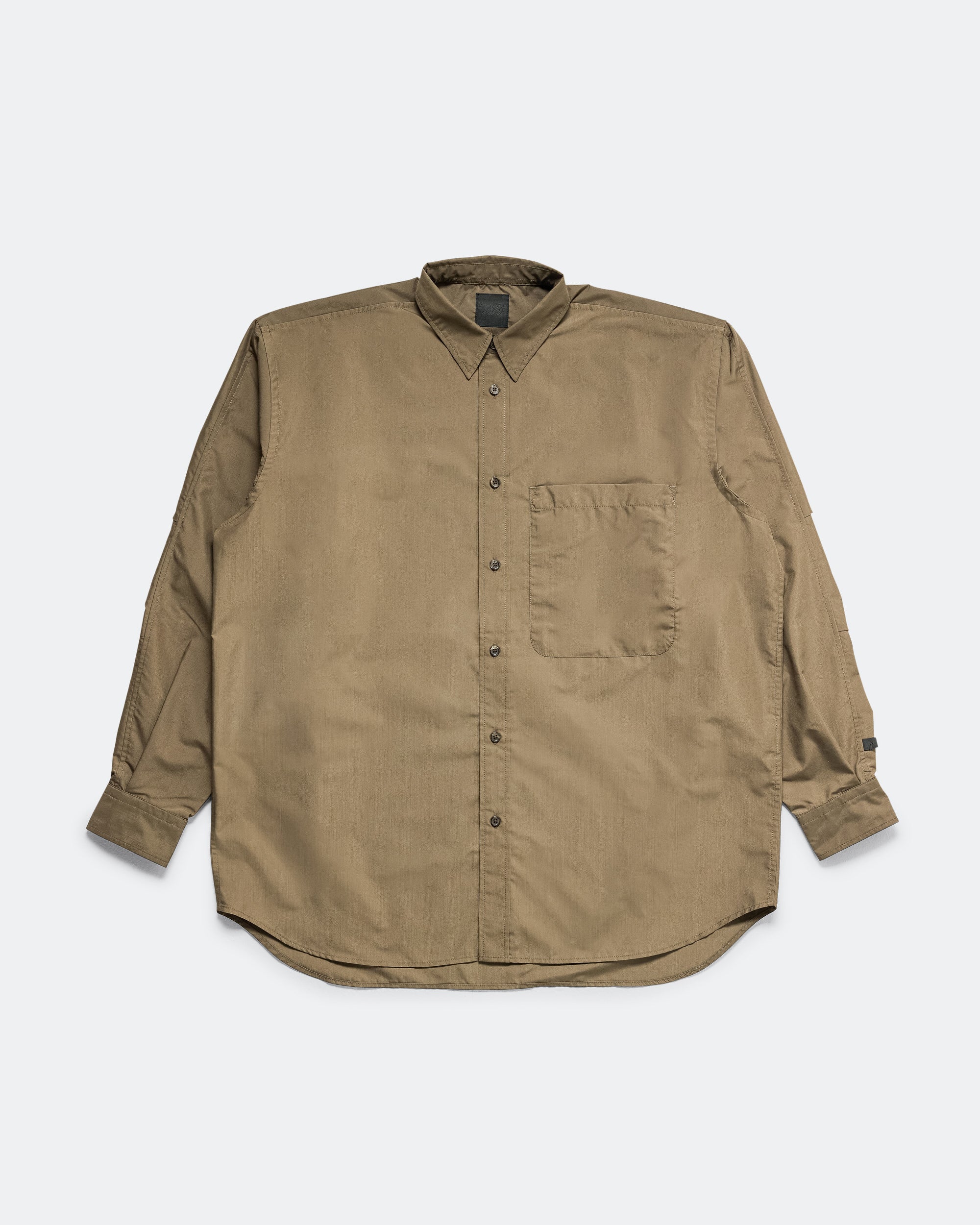 Daiwa Pier39 - Tech REGULARSHIRT L/S - Brown Khaki | UP THERE