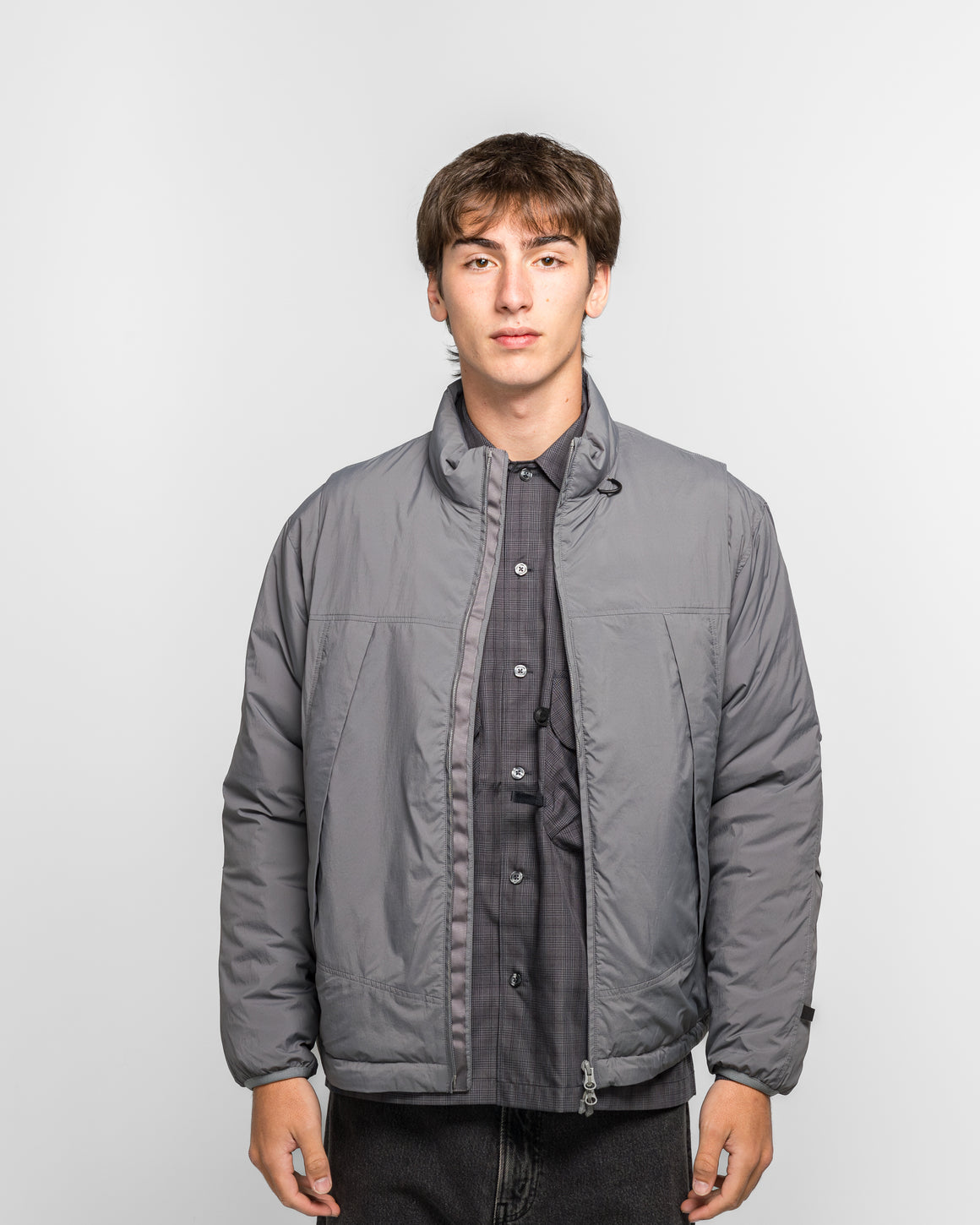 Daiwa Pier39 - Tech 2WAY Field Inner Down Jacket - Light Grey - UP THERE