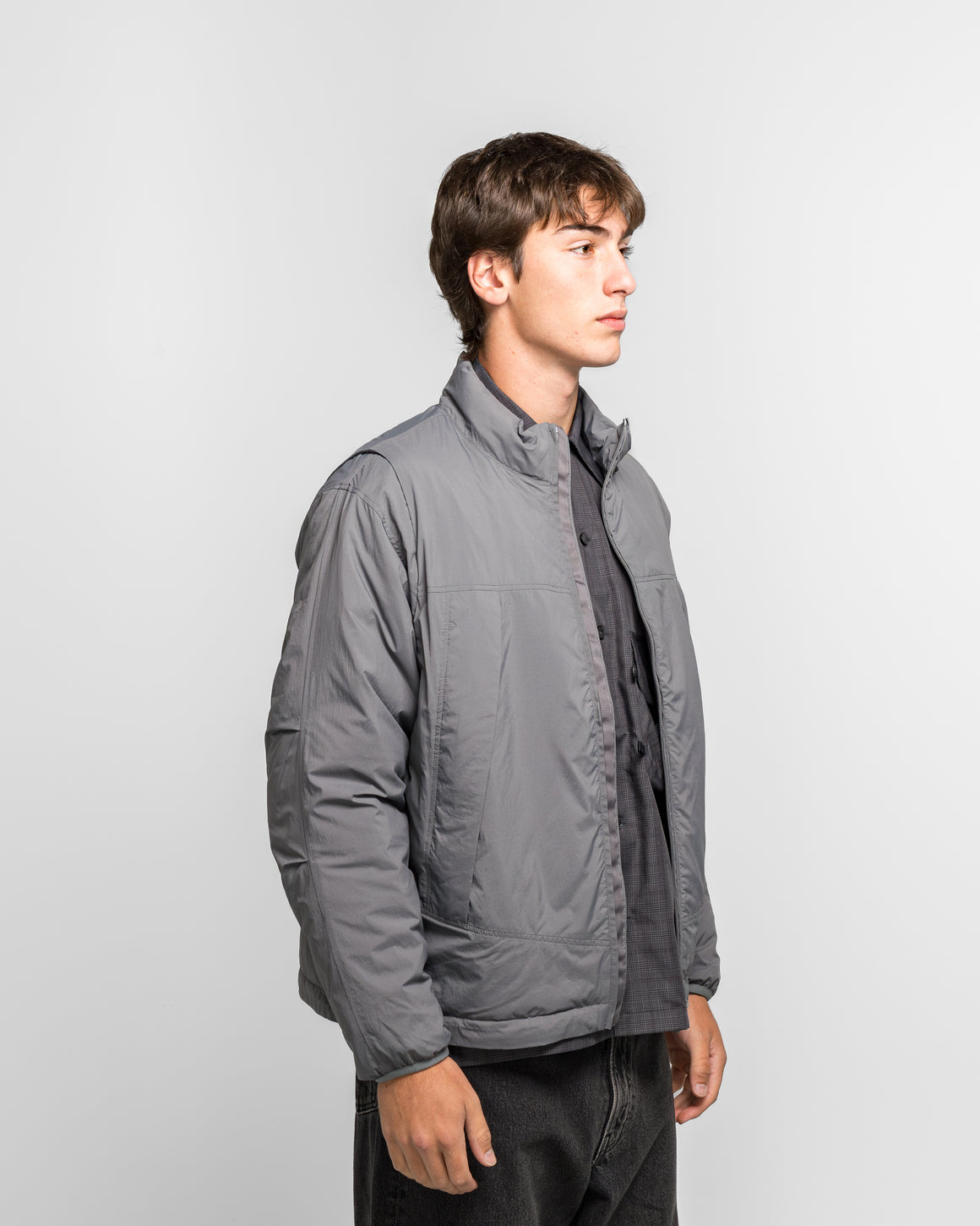 Daiwa Pier39 - Tech 2WAY Field Inner Down Jacket - Light Grey - UP THERE