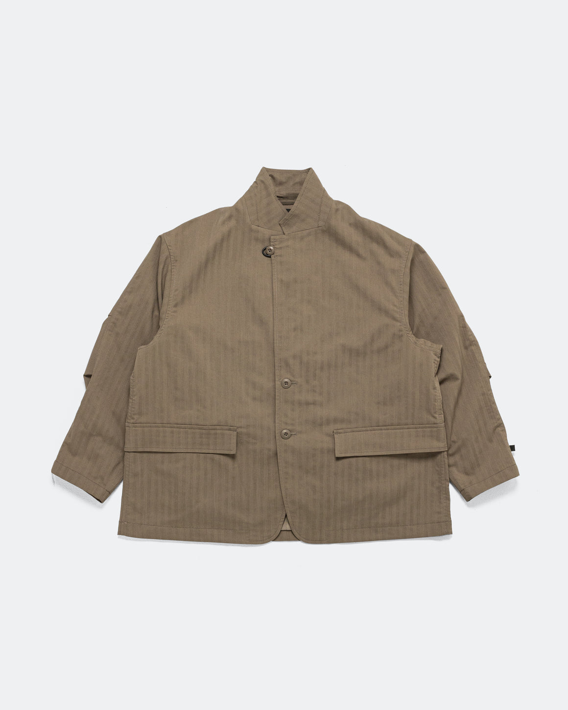 Daiwa Pier39 - Tech Loose 2B Jacket Herringbone - Sage Gray - UP THERE