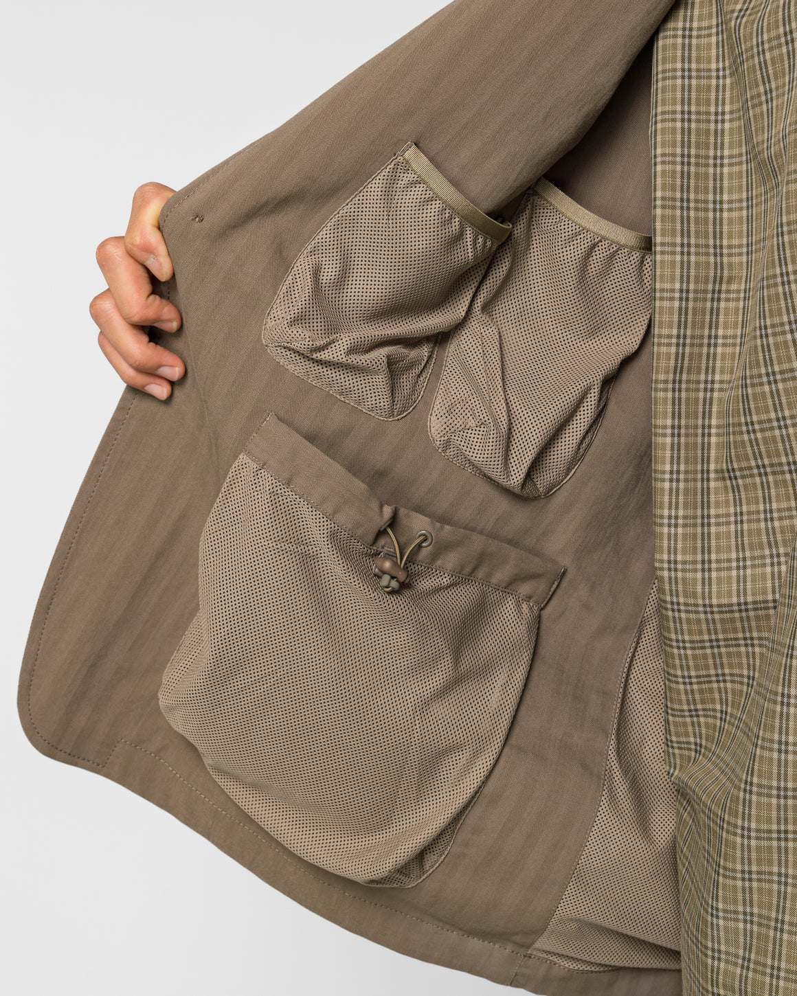 Daiwa Pier39 - Tech Loose 2B Jacket Herringbone - Sage Gray - UP THERE