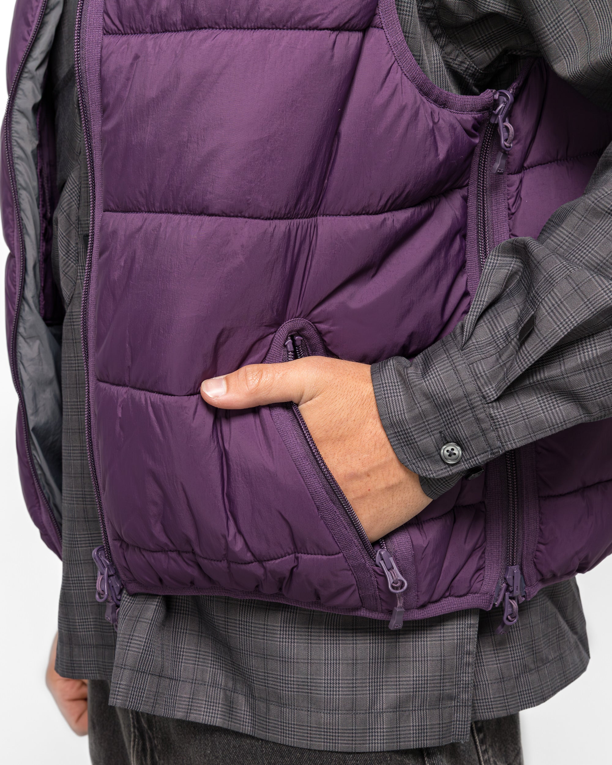 Daiwa Pier39 - Tech Reversible CLIMBERSPUFF Vest - Purple | UP THERE