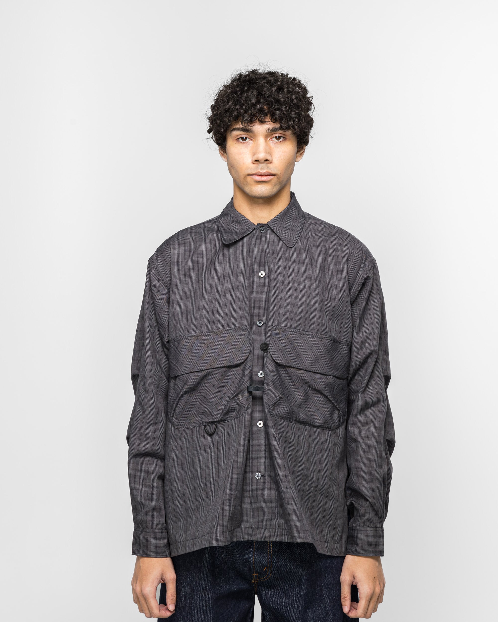 Daiwa Pier39 - Tech Sports Open Collar Shirt L/S - Nova Check