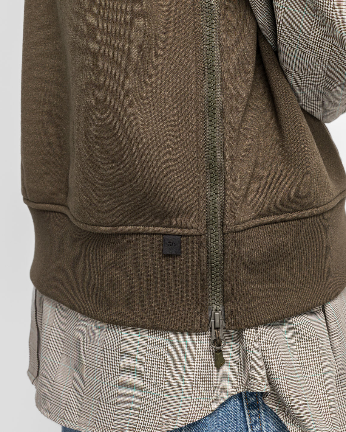 Daiwa Pier39 - Tech Sweat Zip Vest Pullover - Brown Khaki - UP THERE