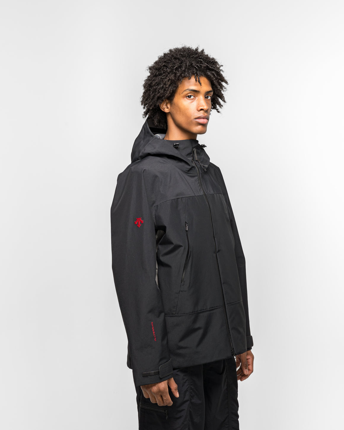 Descente - Hardshell Jacket x JJJJound - Black - UP THERE