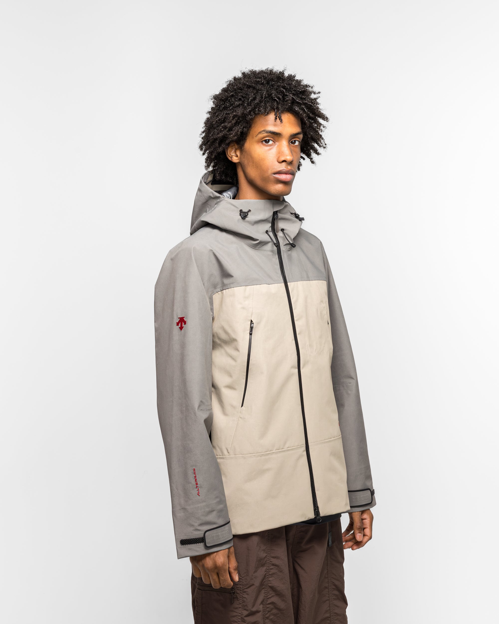 Descente - Hardshell Jacket x JJJJound - Vintage Khaki | UP THERE