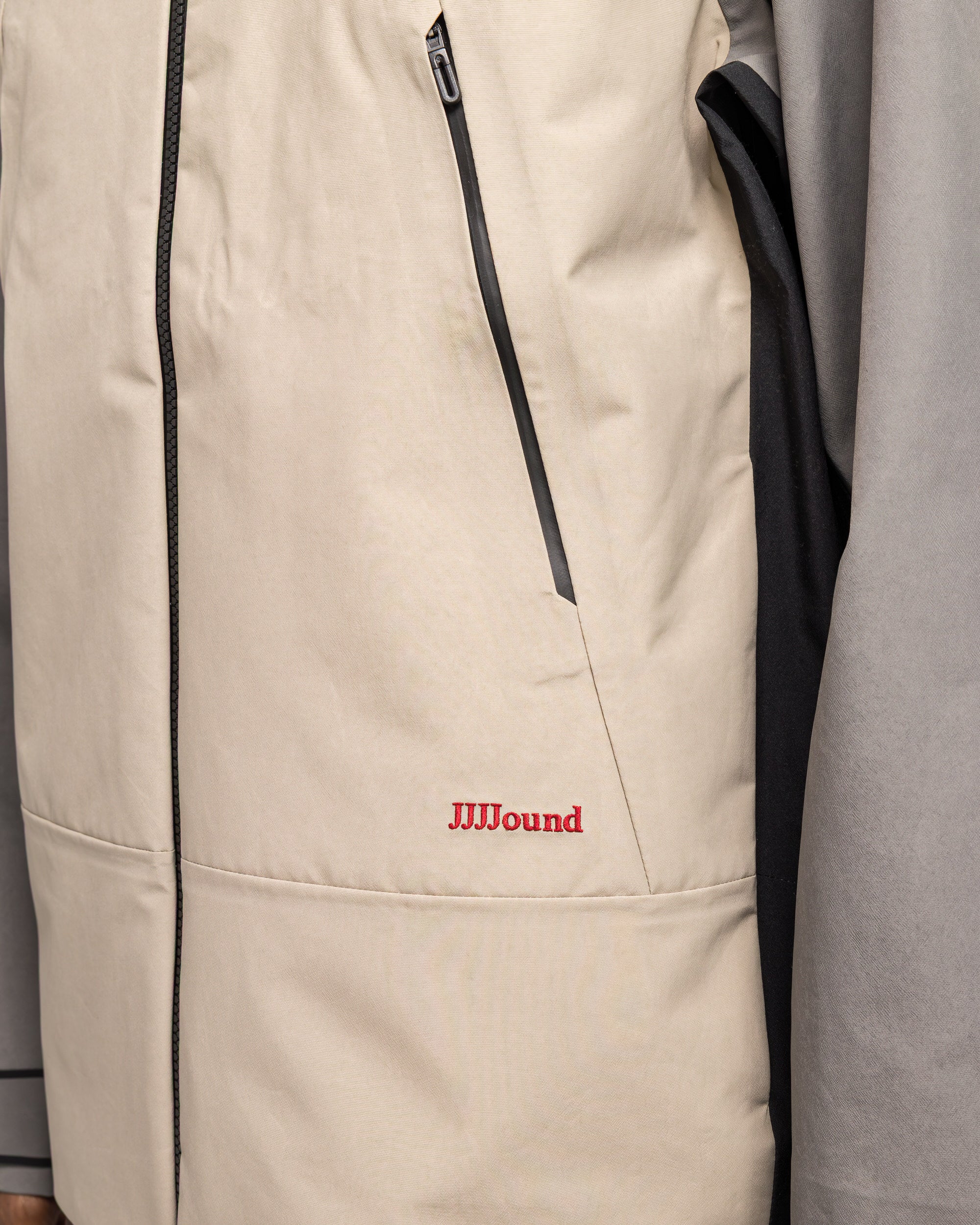 Descente - Hardshell Jacket x JJJJound - Vintage Khaki | UP THERE