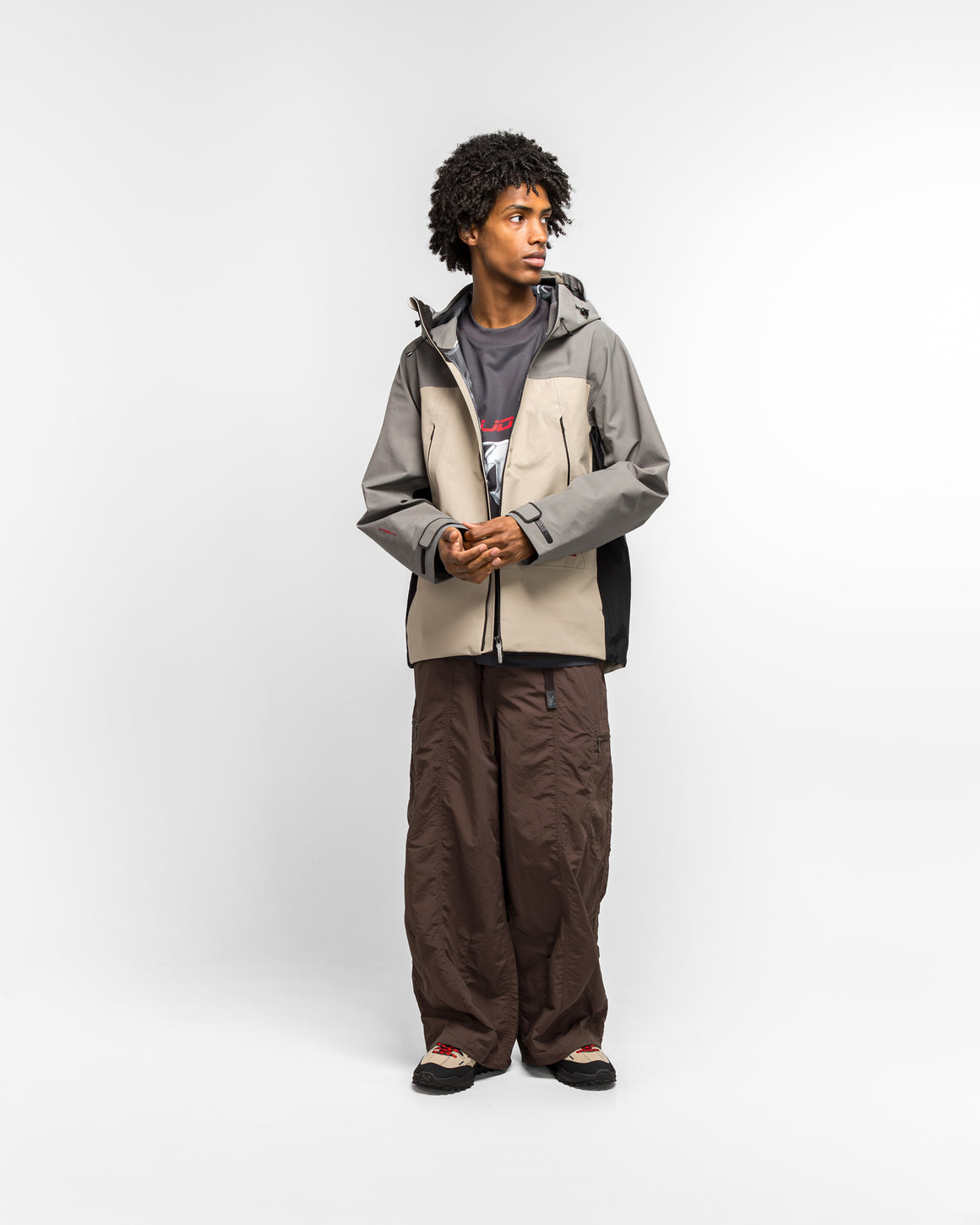 Descente - Hardshell Jacket x JJJJound - Vintage Khaki - UP THERE