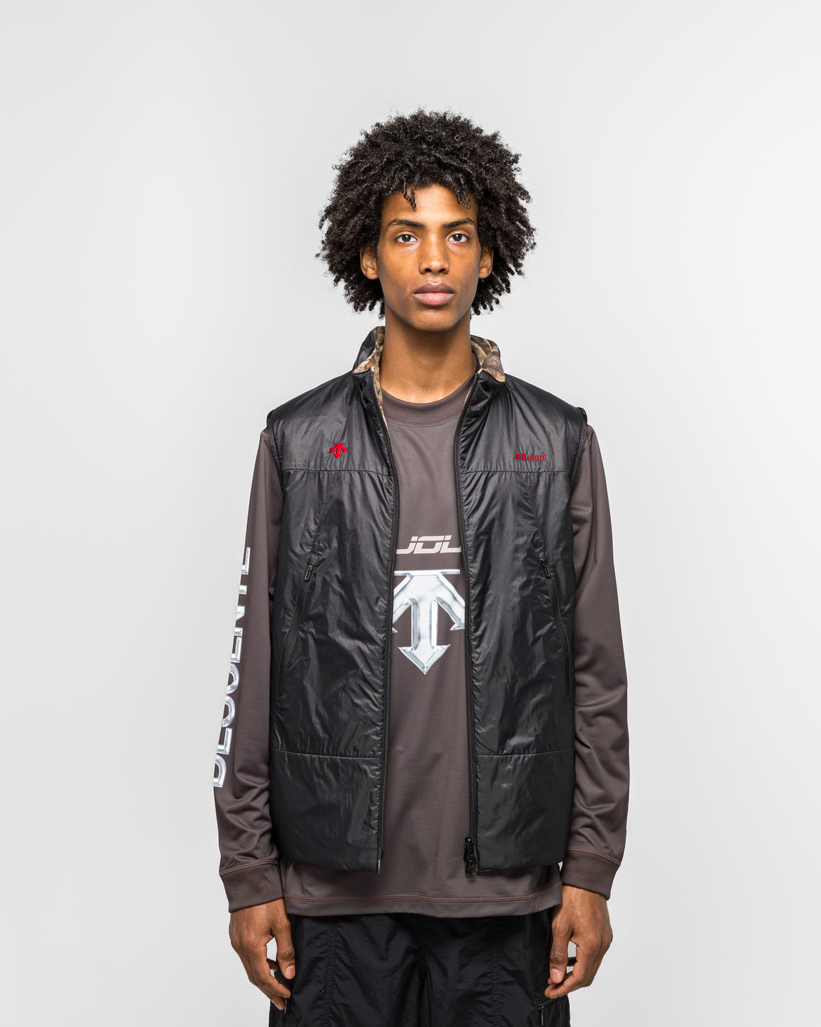 Descente - Reversible Vest x JJJJound - Black - UP THERE