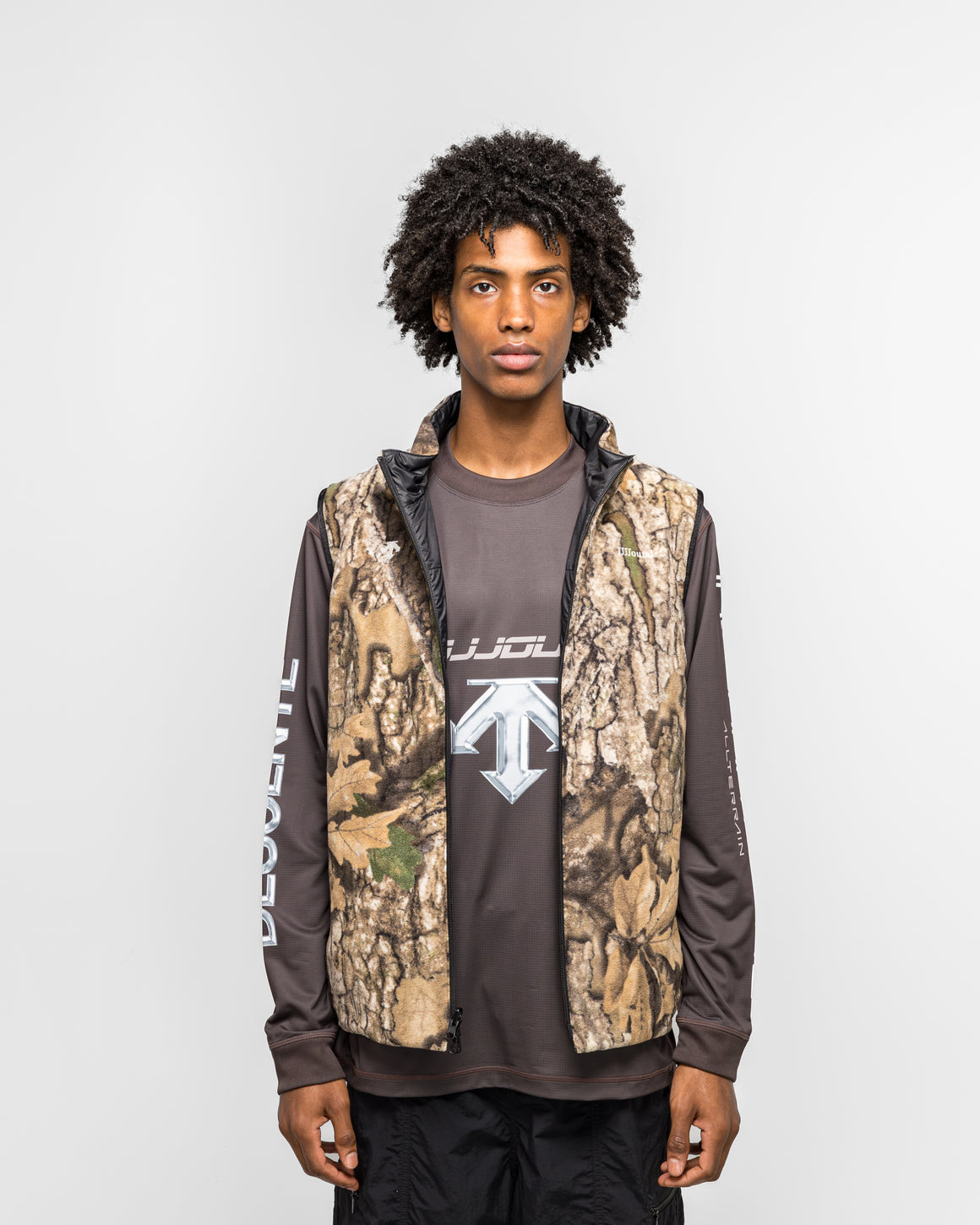 Descente - Reversible Vest x JJJJound - Black - UP THERE