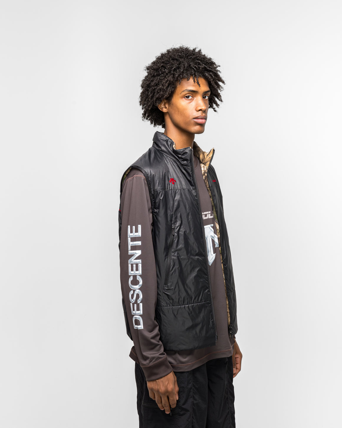 Descente - Reversible Vest x JJJJound - Black - UP THERE