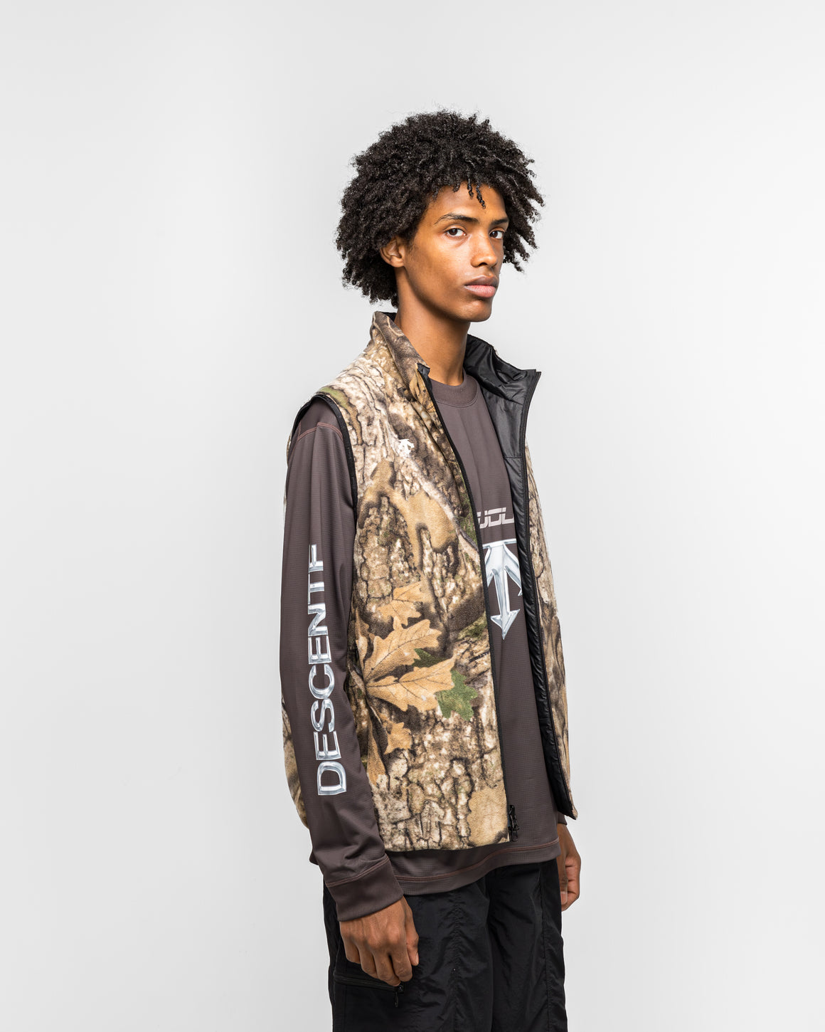 Descente - Reversible Vest x JJJJound - Black - UP THERE